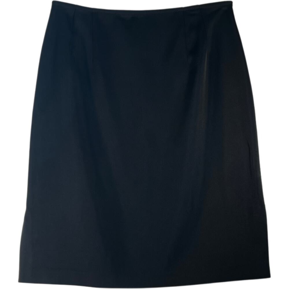 Mixit Stretch Black Side Zip Pencil Skirt Size 10